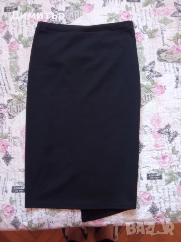 Дамска черна пола С размер-нова, снимка 2 - Поли - 52006977