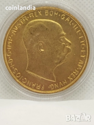 позлатена монета Франц Йосиф репродукция 