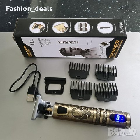 Нов Професионален тример Електрическа самобръсначка машинка за подстригване на коса Мъже Подарък, снимка 8 - Тримери - 41892972