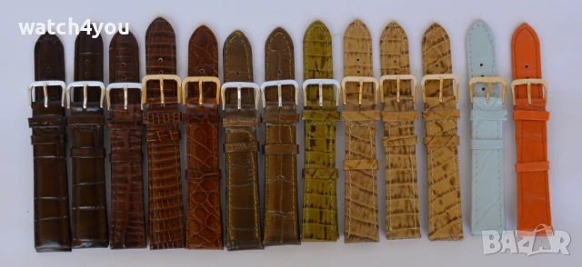 НОВА КАЧЕСТВЕНА КАИШКА ЗА ЧАСОВНИК.ЦВЕТНИ КОЖЕНИ КАИШКИ ЗА ЧАСОВНИЦИ. KAISHKA ZA CHASOVNIK, снимка 4 - Каишки за часовници - 21468187