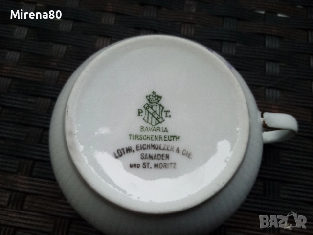 Антикварен баварски сервиз за чай, снимка 10 - Антикварни и старинни предмети - 52627598