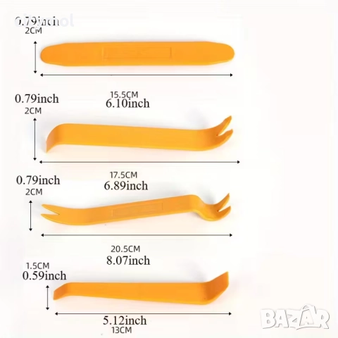 Комплект за сваляне на лайсни, щипки и пластмаси от интериора, снимка 3 - Аксесоари и консумативи - 52632298