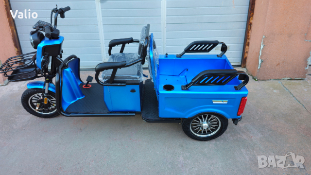 Електрическа триколка двуместна товарна 1000W, снимка 17 - Мотоциклети и мототехника - 44773287