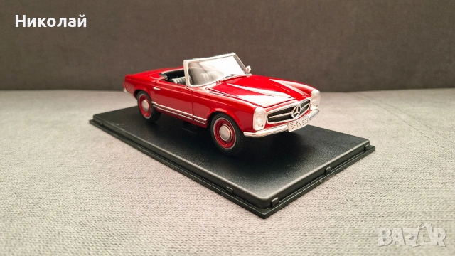 1965 Mercedes-Benz 230 SL (W113) 1:24 Leo Models Diecast Колекционерски модел количка, снимка 3 - Колекции - 53357461