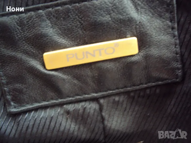 Дамско луксозно марково кожено яке Punto Оригинално, снимка 4 - Якета - 47591633