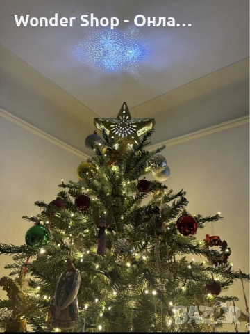 Коледен 3D прожектор за Елха 6 Визии - Звезда. Направи Коледата по шарена. Само за 39.99лв, снимка 3 - Прожектори - 52644100