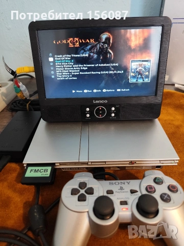 PS2 slim Silver хакнат USB игр, снимка 3 - PlayStation конзоли - 53672498