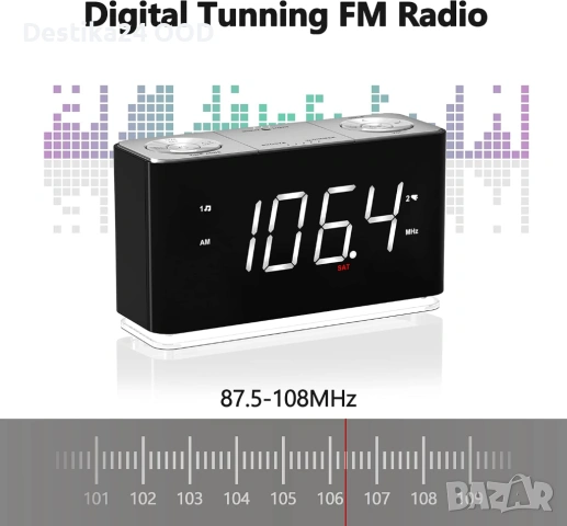 iTOMA CKS507 Радио часовник с Bluetooth и LED дисплей