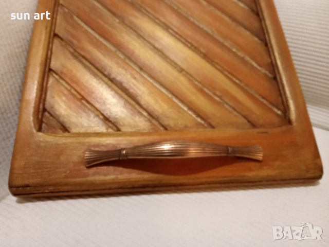 голям дървен поднос, снимка 3 - Други - 36228550