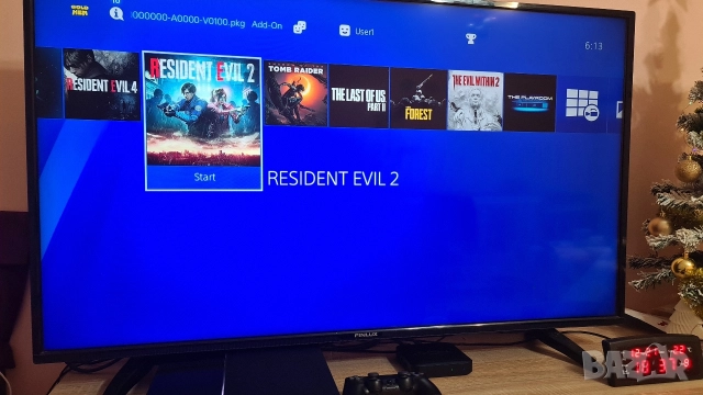 Playstation 4 (ps4) 500GB с HEN 9.00 и 9 игри и 2 джойстика, снимка 6 - PlayStation конзоли - 52545735