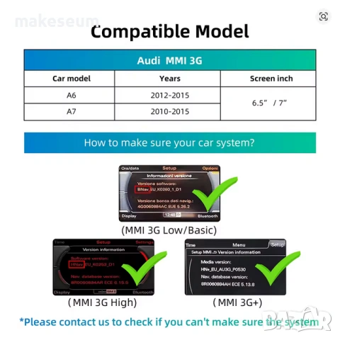 Audi A6 A7 C7 4G Безжичен CarPlay Android Auto модул ретрофит, снимка 2 - Части - 53057966