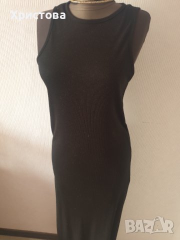 Дълга лятна рипс рокля в черно на ЗАРА - 13,00лв., снимка 3 - Рокли - 41478796