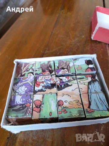 Стара детска игра с кубчета #18, снимка 4 - Други ценни предмети - 51171082