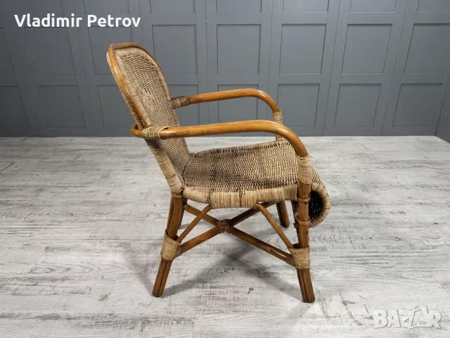 Ратанов стол В011, снимка 9 - Столове - 56022542
