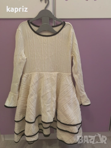 Нова плетена рокля размер 134, цена 20 лв , цена, снимка 4 - Детски рокли и поли - 52704079