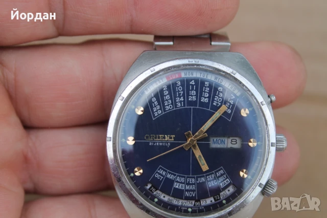 Японски мъжки часовник ''Orient'' вечен календар, снимка 11 - Мъжки - 50645691