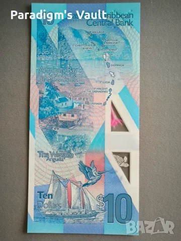 Банкнота - Източни Кариби - 10 долара UNC | 2019г., снимка 3 - Нумизматика и бонистика - 47382121