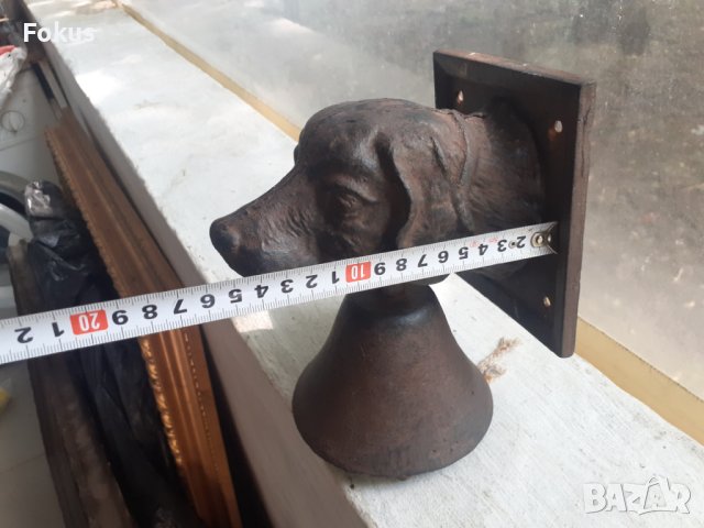 Уникално чугунено куче с камбана за врата или порта, снимка 6 - Антикварни и старинни предмети - 41268085
