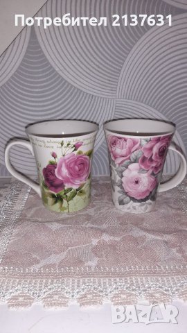 ПОРЦЕЛАНОВИ  ЧАШИ с РОЗИ 