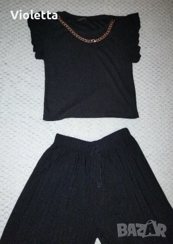Нов дамски сет в черно, снимка 2 - Комплекти - 51038187