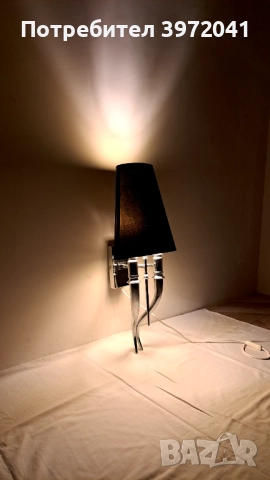 Стенен абажур / нощна лампа, снимка 6 - Лампи за стена - 52896603