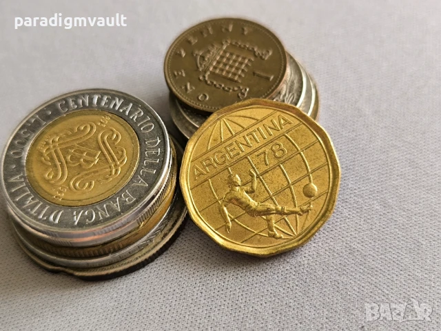 Монета - Аржентина - 50 песос (световно по футбол) | 1978г., снимка 2 - Нумизматика и бонистика - 51228708