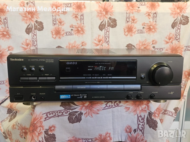 Ресийвър Technics SA-EX140 Две по 100 вата. В отлично техническо и визуално състояние., снимка 2 - Ресийвъри, усилватели, смесителни пултове - 51341211