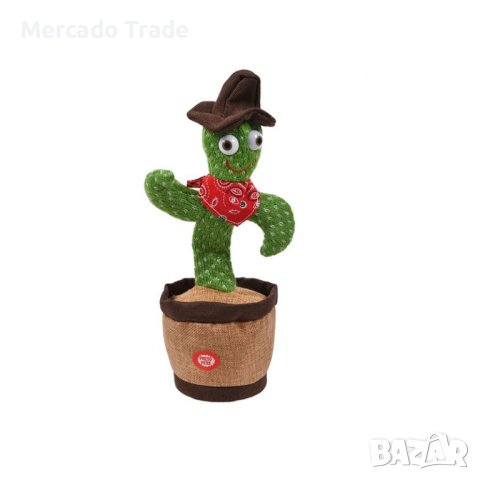 Механичен кактус Mercado Trade, Танцува, Зелен