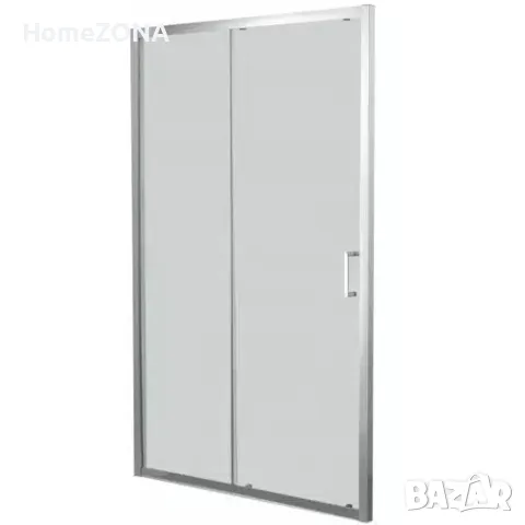 Параван за баня ELITE R, 100-120х190 см, прозрачно стъкло, хром