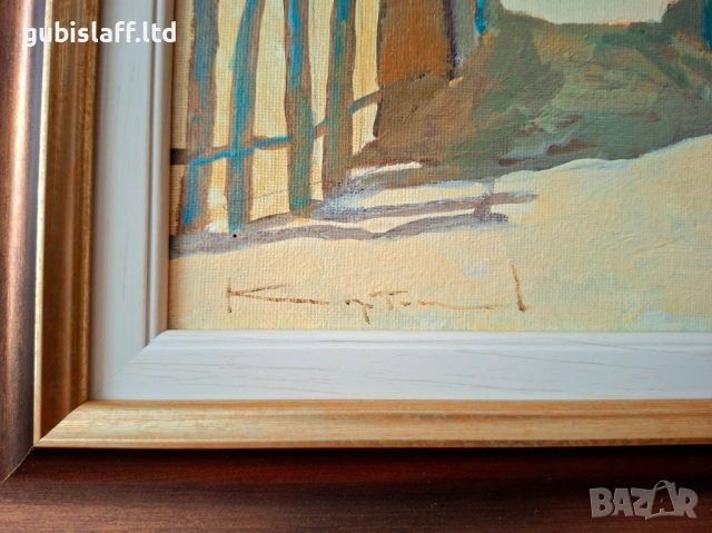 Картина "Етюд от Созопол", худ. Димитър Каратонев, снимка 3 - Картини - 53304256