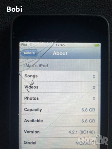 iPod Touch 2 (2nd generation) 8GB / пукнато стъклоa, снимка 4 - iPod - 44606230