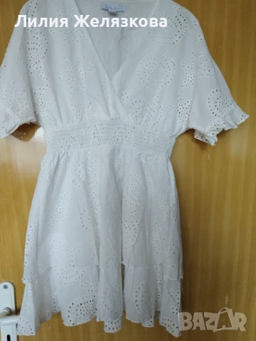 Рокля,рязана бродерия,нова, снимка 1