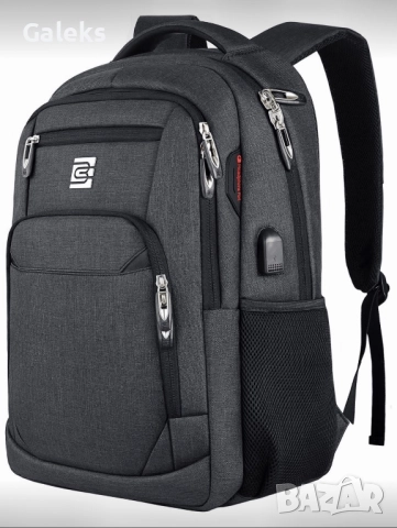 Елегантна, модерна и стилна мъжка офис чанта за лаптоп /Черна естествена кожа!