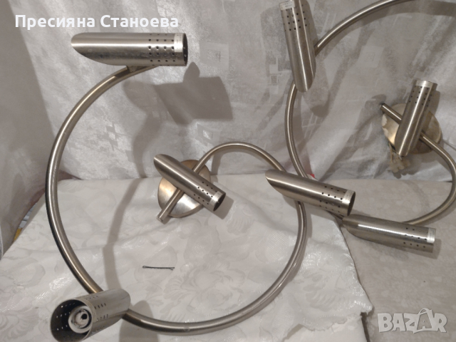 Две осветителни тела в цвят злато , снимка 6 - Лампи за таван - 36261377