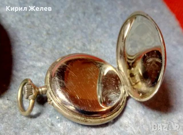 Стар РЯДЪК ШВЕЙЦАРСКИ ДЖОБЕН ЧАСОВНИК с ПОСРЕБРЕН КАПАК с КРАСИВО РЪЧНО ГРАВИРАН МОНОГРАМ LD 48861, снимка 7 - Джобни - 48073935
