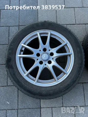 Оригинални джанти за Mercedes 16" 5x112 с гуми Michelin 205/55/16 за A, B, C-класа, снимка 5 - Гуми и джанти - 55838618