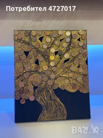 Ръчно изработена картина дървото на парите