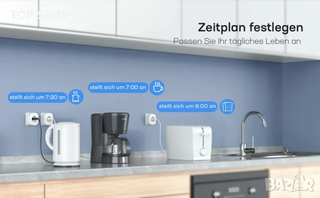 4 бр. смарт контакти ZOOZEE -GNCC Series Smart WiFi Socket, снимка 9 - Друга електроника - 48492507