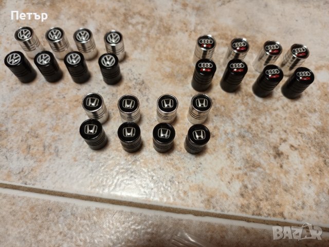 Капачки за винтили комплект, Audi, Honda, VW, BMW, Ауди, Хонда, Фолксваген, БМВ,капачки за джанти, снимка 5 - Аксесоари и консумативи - 39019849