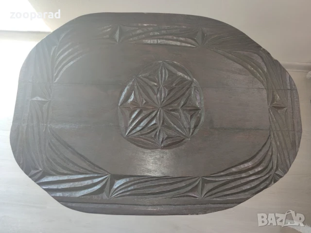 Африканска холна масичка с оригинални подвижни крачета. , снимка 7 - Антикварни и старинни предмети - 51009288