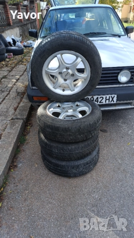 Слуминиев Джанти с гуми 14" VW 4x100, снимка 4 - Гуми и джанти - 50728942