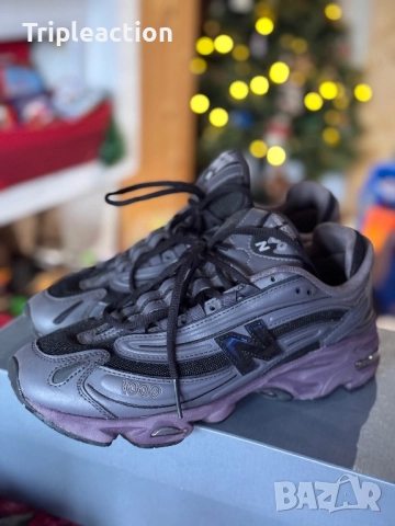 Супер лимитирани New Balance 1000 Grey + Plum подметка 41.5 26см