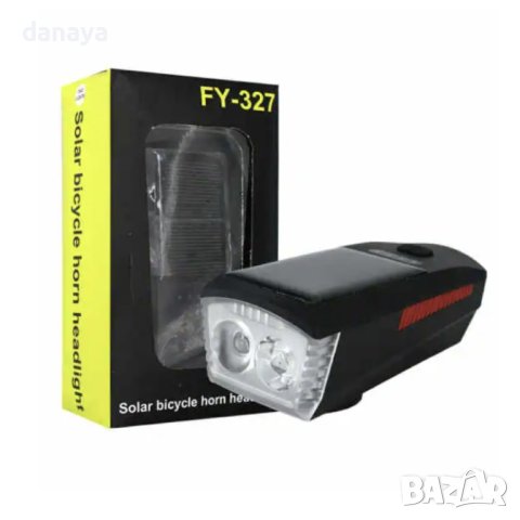 3769 Мощен фар соларен Led фенер за велосипед със звук, снимка 10 - Аксесоари за велосипеди - 40951224