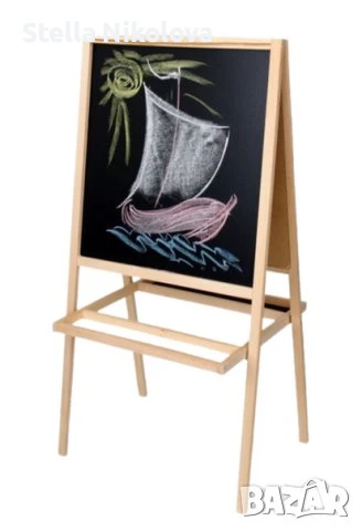 Комбинирана дъска за рисуване и писане-бяла и черна