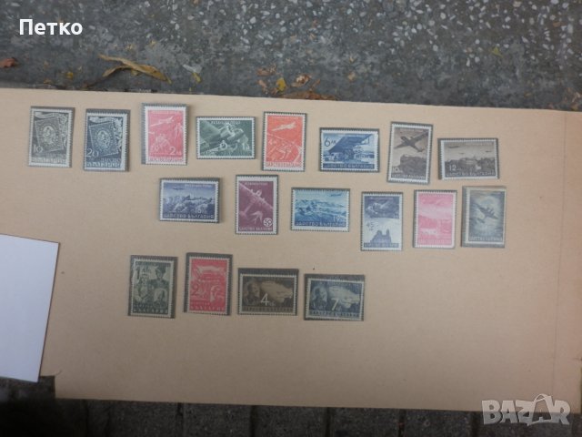 Пощенски марки   България  1939-40 г   в пликче с картон ЦЕЛИ СЕРИИ