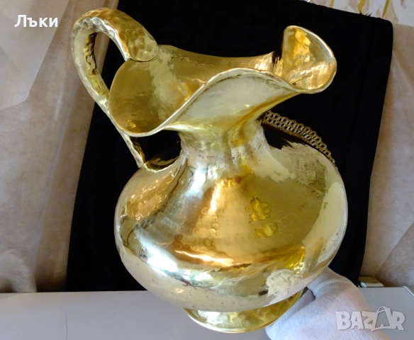 Царска бронзова кана за вино 3 л.,позлата. , снимка 10 - Антикварни и старинни предмети - 52806113