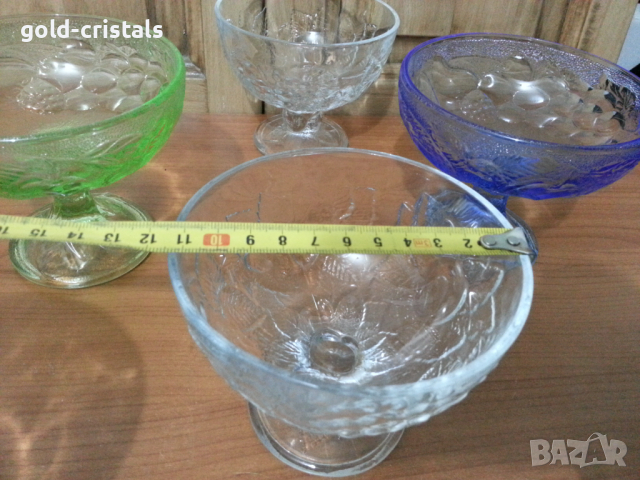 Стъклени чаши купи, снимка 5 - Антикварни и старинни предмети - 36223005
