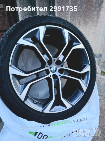 Гуми с джанти BMW Style 741 (8071998 и 8071999) за X5 G05 и X6 G06, снимка 4 - Гуми и джанти - 53169506