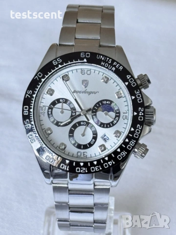 $299 MSRP Мъжки часовник POEDAGAR – кварцов, хронограф, водоустойчив луксозен, снимка 2 - Мъжки - 25986455