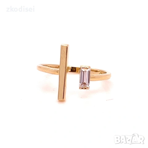 Златен дамски пръстен 1,80гр. размер:55 14кр. проба:585 модел:36950-5